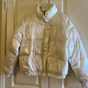 Iridescent Puffer Coat